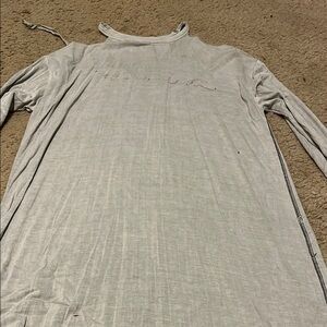 Mustard Seed Gray Long Sleeve Dress